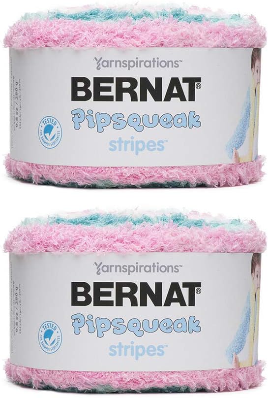 Bernat Pipsqueak Stripes Yarn, Playdate 2-Pack