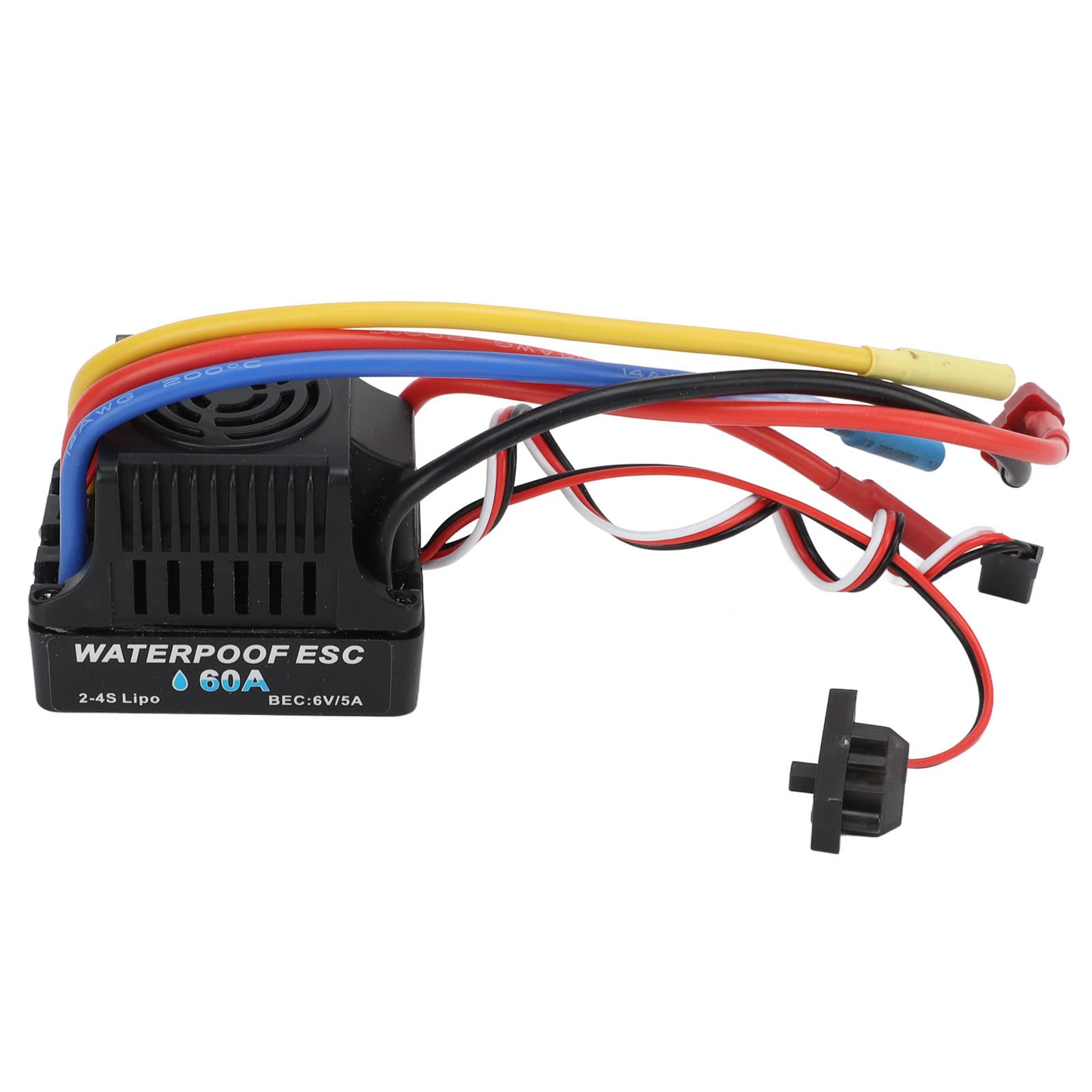 Controlador de velocidad electrónico sin escobillas de 60 A con tarjeta de programación, conjunto de motor sin escobillas de 2300 KV, controlador de velocidad electrónico RC de