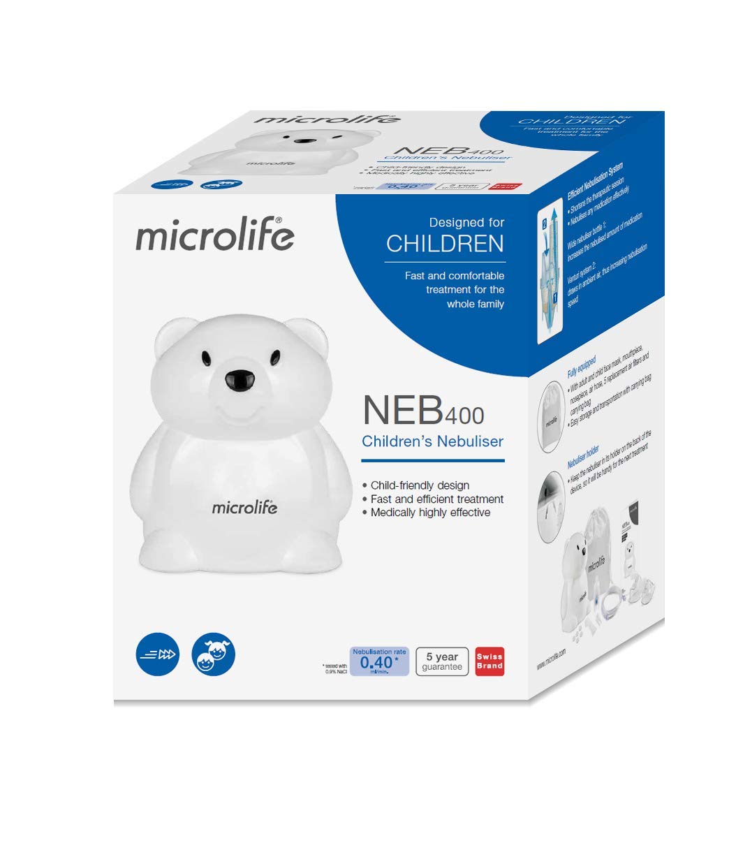INALATORE MICROLIFE NEBULIZZATORE NEB400 PER I BAMBINI orsacchiotto