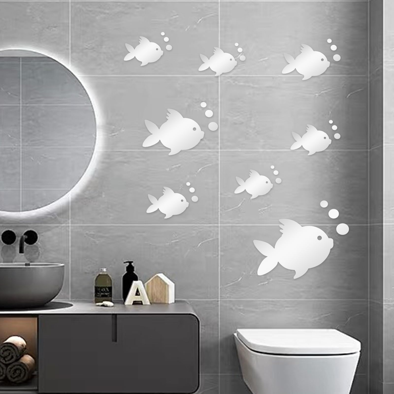 Adesivo Murale A Specchio 3D CREATCABIN A Forma Di Piuma | 30x120 Cm Acrilico Per Soggiorno, Camera Da Letto