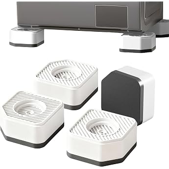 4 St ck Schwingungsd mpfer Waschmaschinen - Waschmaschinen und Trockner Untergestell Unterlage Geringeres Ger usch Vibrationsd mpfer Waschmaschine Rutsch Stop f r die Waschmaschine Wei