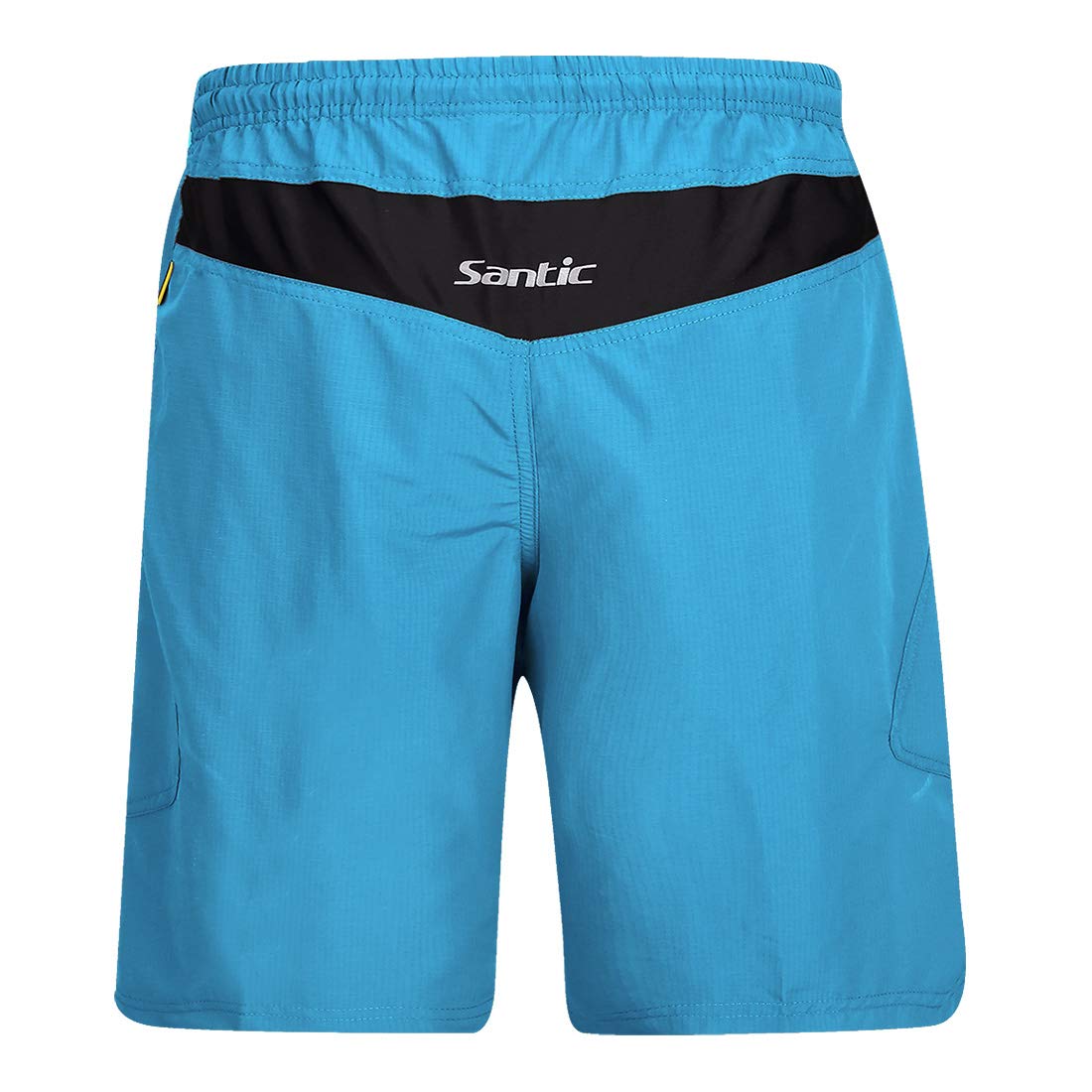 Santic Pantaloncini da Ciclismo da Uomo,MTB Ciclismo Corti 4D Imbottitura Corsa All'aperto Traspiranti, Mountain Bike,Arrampicata,Abbigliamento Bici Sciolti e Casual,Blu XXL