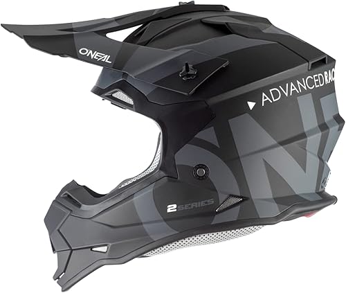 O'Neal 2SERIES - Casco unisex para adulto (piel), color negro, Fuera de carretera, S, NegroGris
