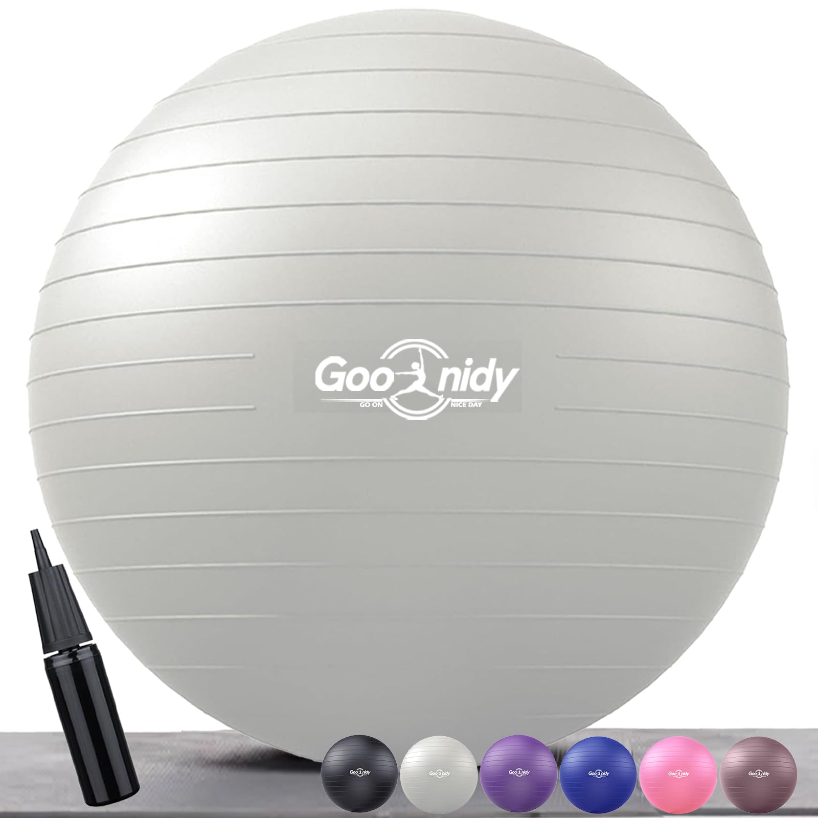 Soft Exercise Ball, Pilates Yoga Ball Chair, Workout Equipment with Pump