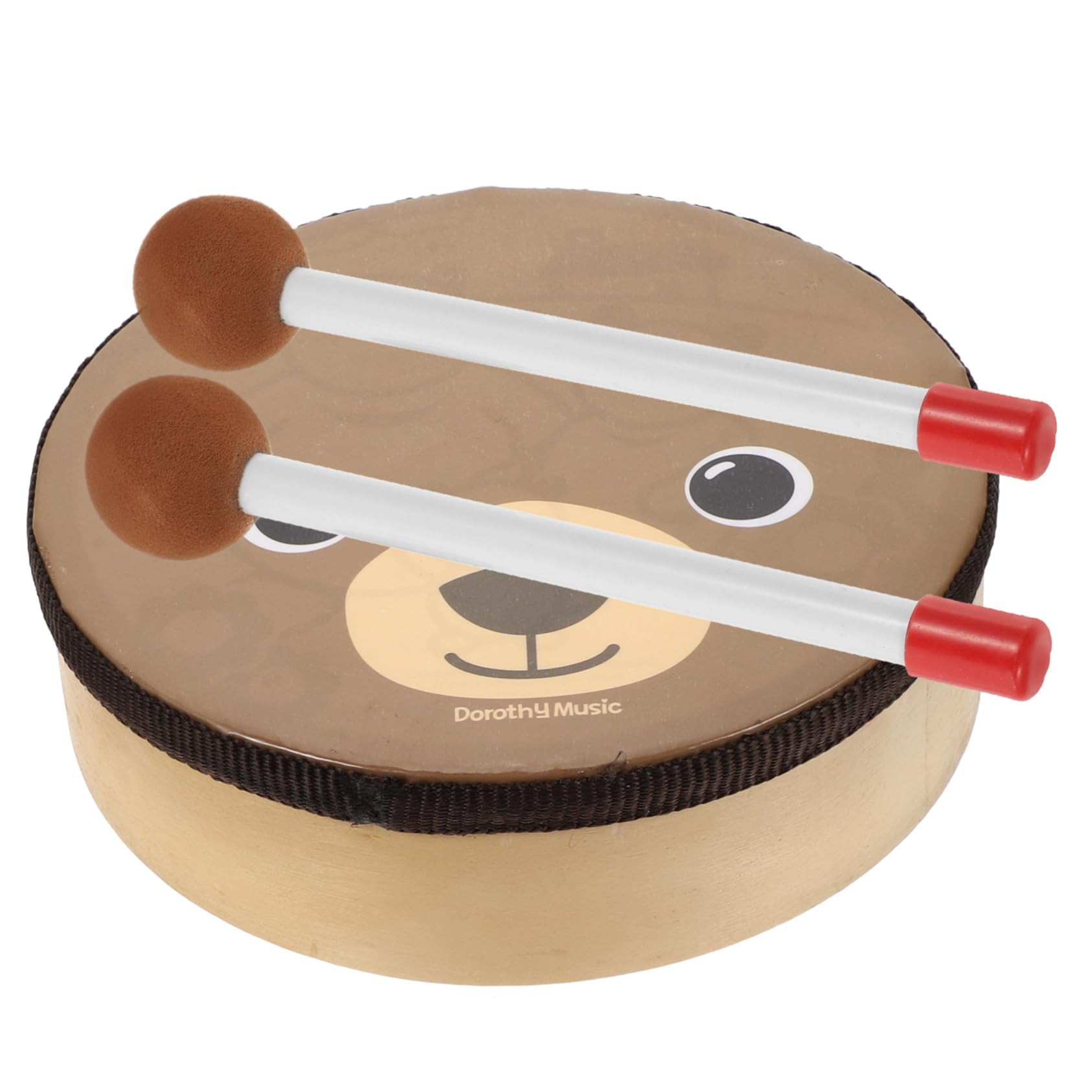 Amazon | VICASKY 1 セット 太鼓をたたく子供たち スティック付き木製 