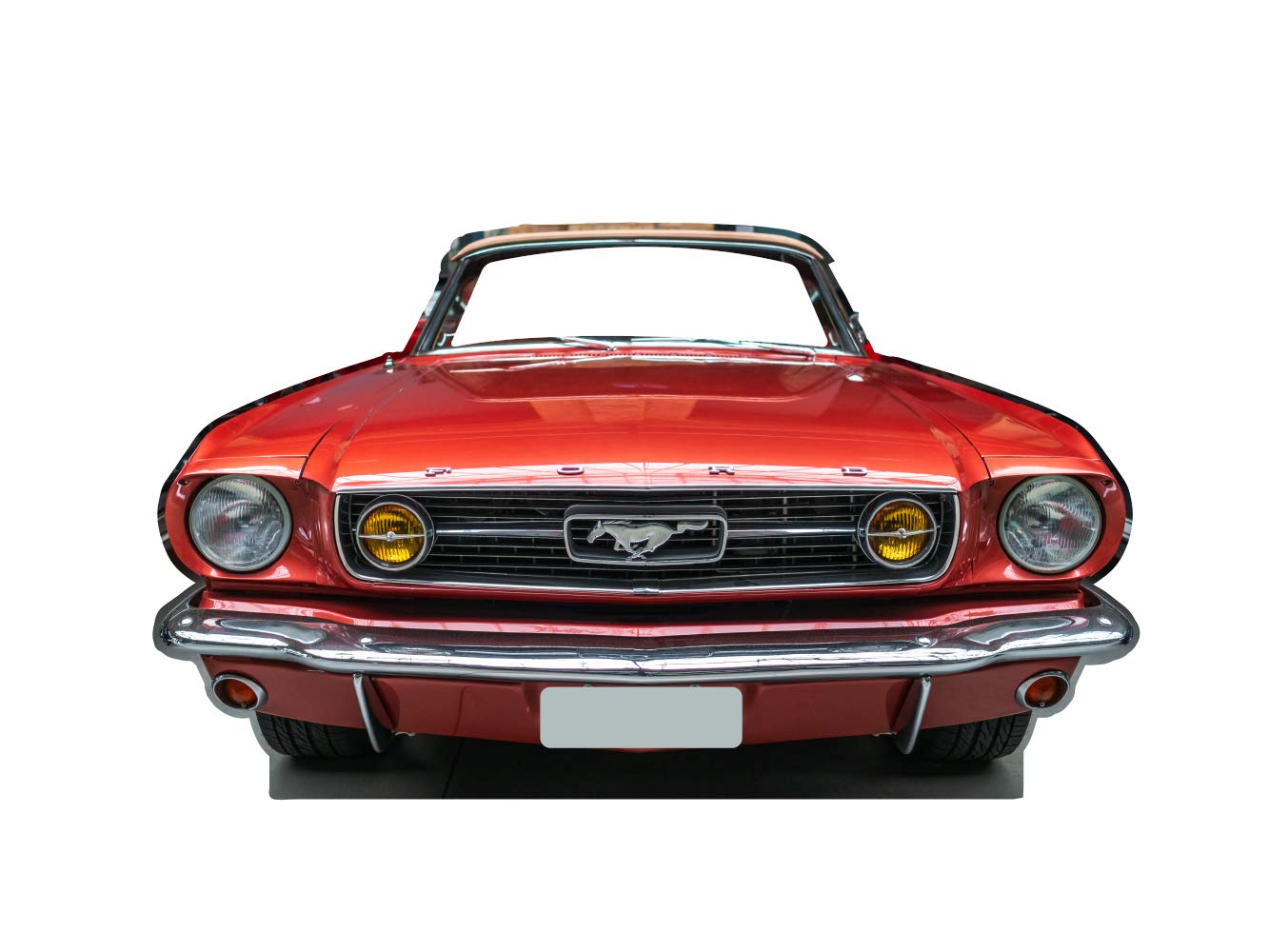 Oedim Photocall Personalizado para Bodas en Cartón Ford Mustang Rojo 242x141cm | Económico y Original | Troquelado