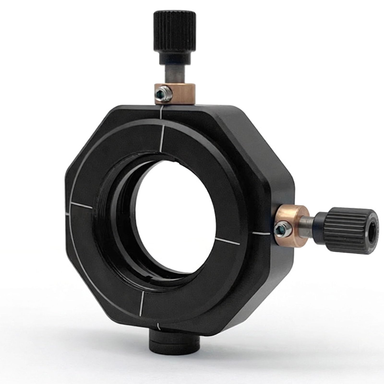 VILA SMO Optical Coaxial Lens Holder, Round Lens Mounting Seat With 360 ° Rotation Scale Dial, M4 Threaded Mounting Hole, Support Xy Linear Movement, For Laboratory Optical Experiments M4