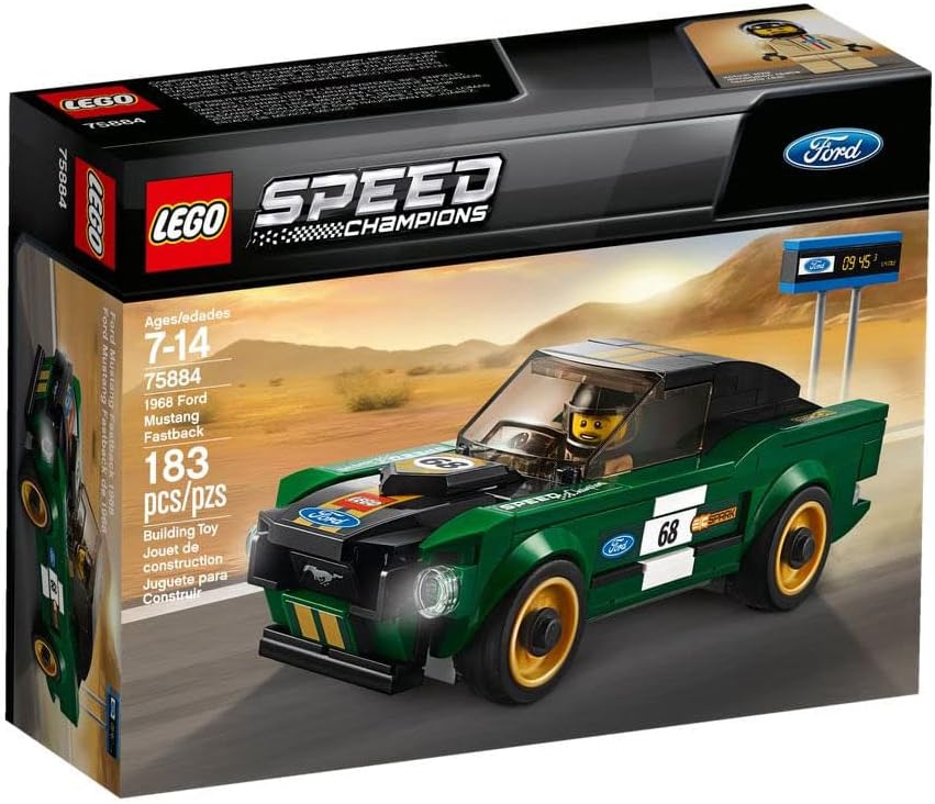 Speed Champions 1968 Ford Mustang Fastback 75884 Building Kit (183 Pieces)
