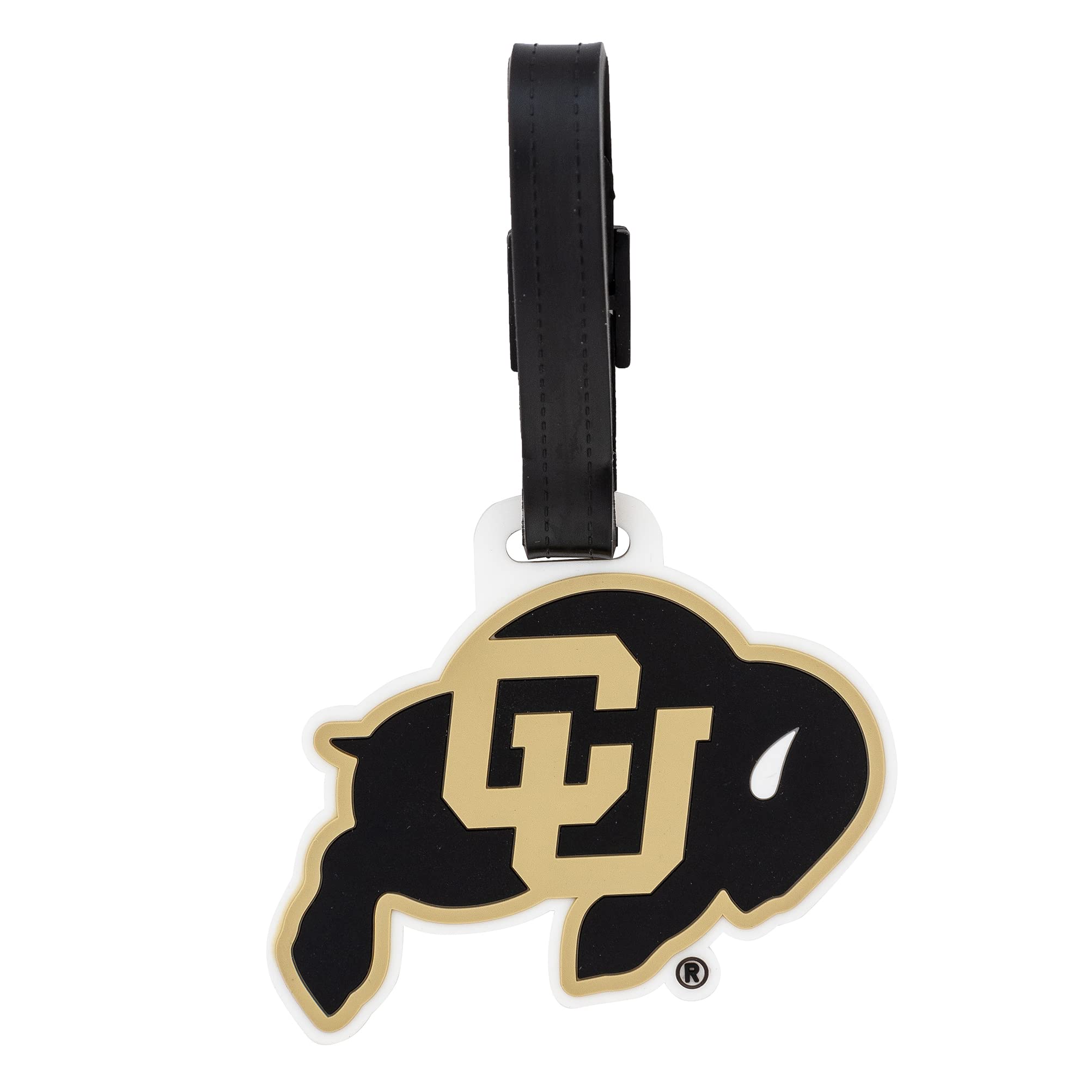 Desert Cactus University of Colorado Luggage Tag – Official CU Buffaloes Travel ID Tag for Suitcases, Bags, and Carry-Ons (PVC Luggage Tag - Design A)