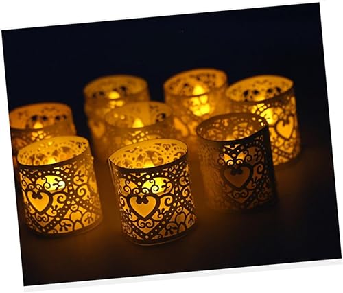 Miniatura 6 de Decoración de velas, 50 unidades, pantalla votiva, velas de té, envoltorios decorativos, decoraciones de fiesta de boda, sombra de vela de cumpleaños