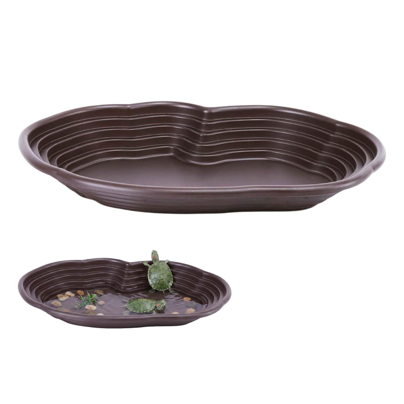 Comedero para reptiles,Cuenco de Agua para Tortugas,Tortugas cuenco de agua,Bandeja para Tortugas,Reptiles cuencos de baño, Bañera para reptiles para tortugas,apto para tortugas,ranas y otros reptiles