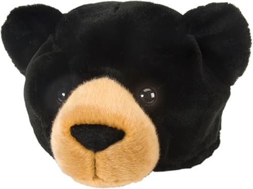 Wild Republic Sombrero de peluche de oso negro, regalos para niños, disfraz, disfraz de oso, 12 pulgadas
