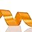 YASEO 1 Inch Orange Solid Satin Ribbon, 50 Yards Craft Fabric Ribbon for Gift Wrapping Floral Bouquets Wedding Party Decoration
