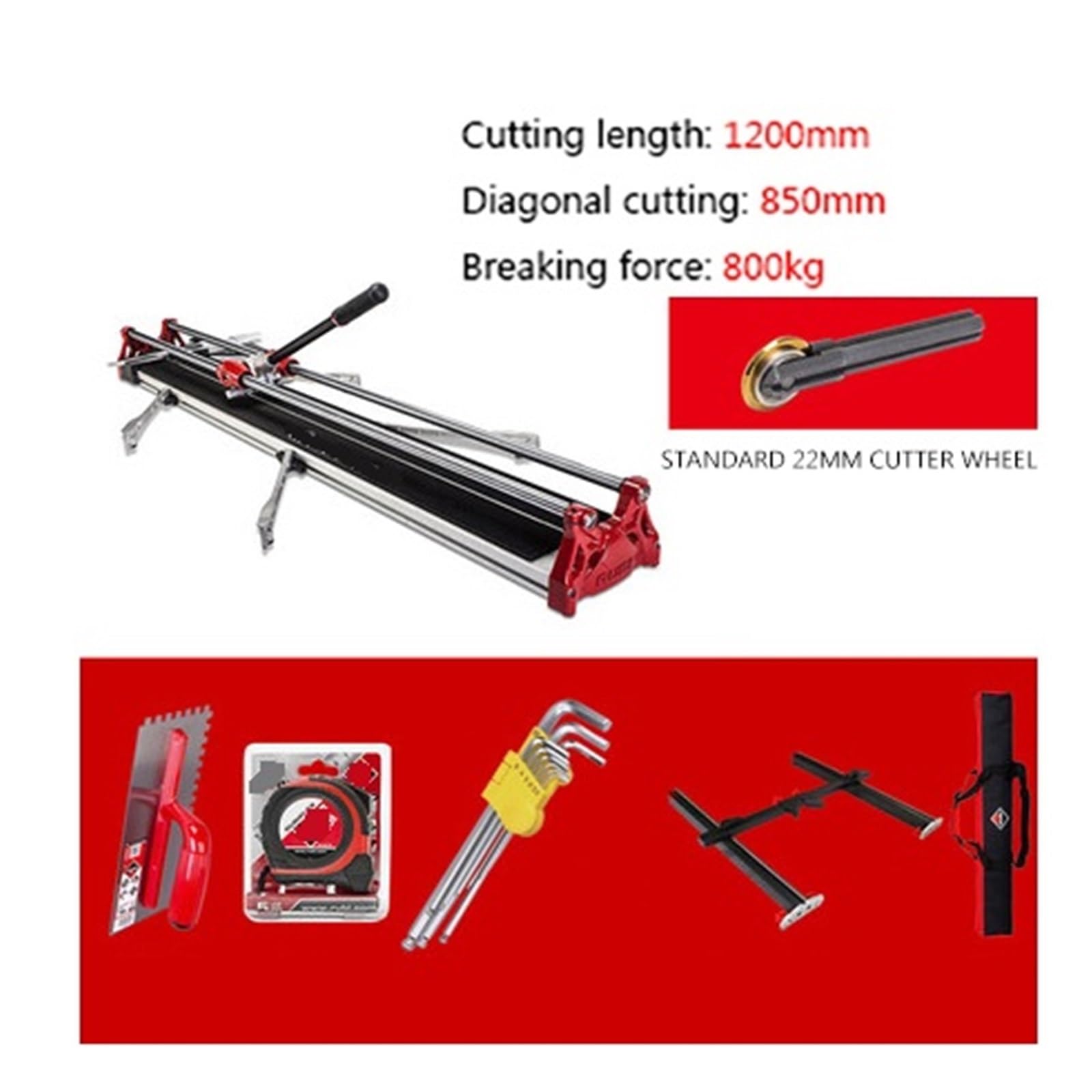 Máquina cortadora de baldosas cerámica, ladrillo, cuchillo empuje, herramienta brochado, alta precisión Corte RáPido(1200mm)