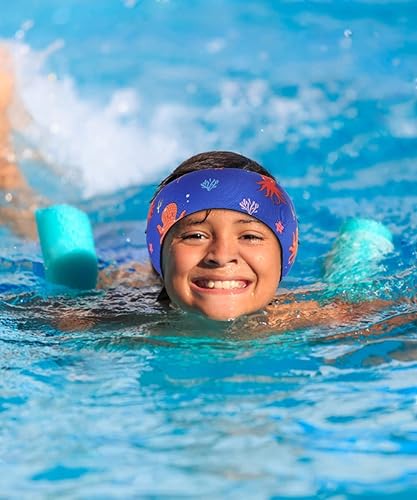 Miniatura 6 de MoKo Diadema de natación para niños y adultos, linda diadema Swinmmers para mantener el agua fuera, impermeable, banda de protección para los oídos