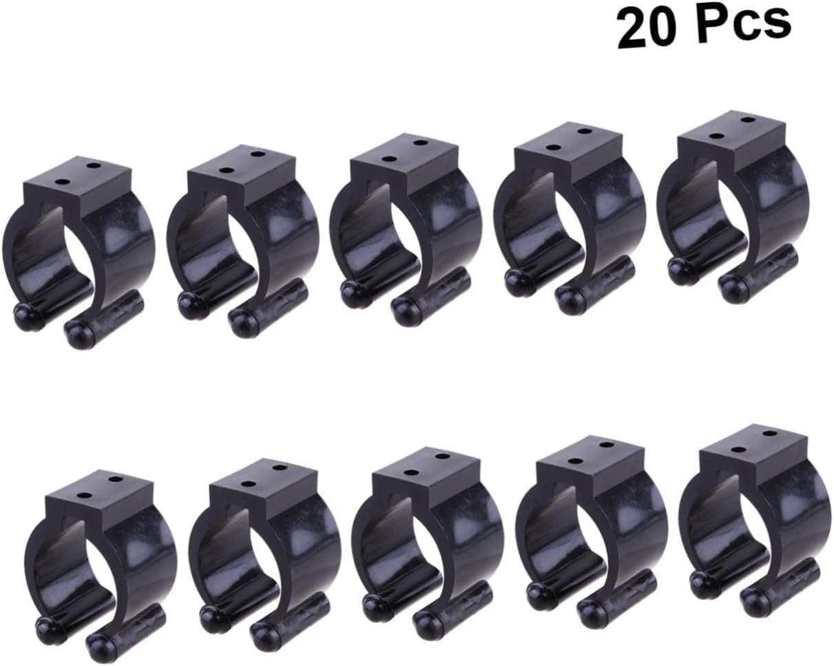 Fishing Rod Organizers 20 -mounted Rack Snooker Clamp Plastic Rod Holders Strong Rust-