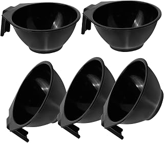 GANAZONO 5 Piezas Cuencos para Tinte de Cabello Boles Tintes Resistentes de Plástico para Peluquería y Uso Doméstico Cuencos de Coloración DIY Fáciles de Limpiar y Aplicar Color Bowls para