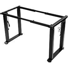 Standing Desk Frame Height Adjustable with Memory Controller for HomeOffice | 4-leg electric standing desk frame with dual silent motors and memory presets low noise, stable