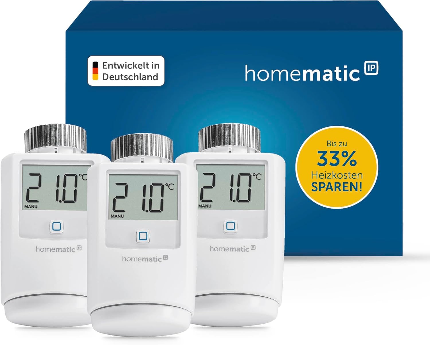 HOMEMATIC IP Heizkörperthermostat - Basic, 3 Stück | Homematic IP
