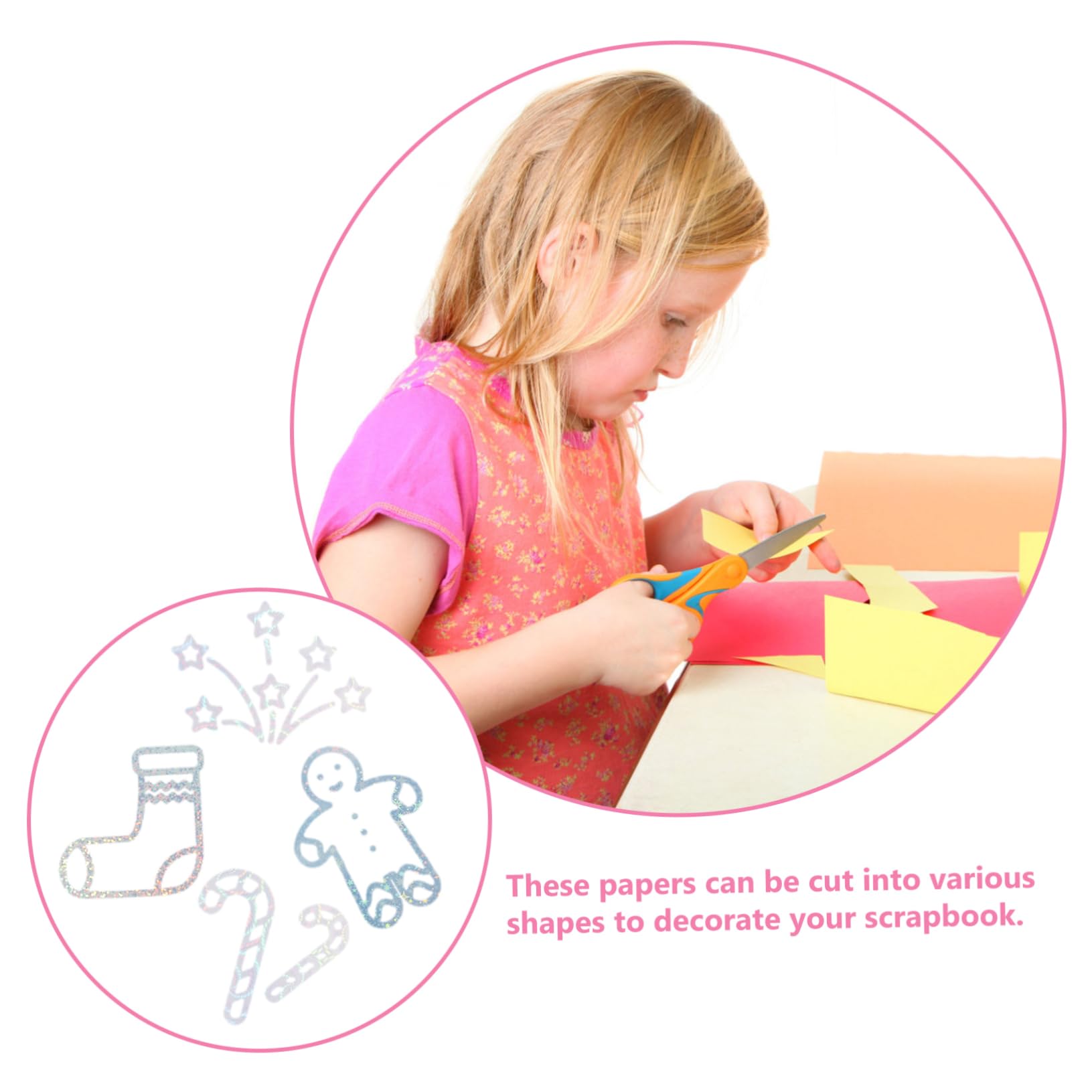 Uonlytech 30 Stück Teiliges Holografisches Selbstklebendes Stickerpapier Glänzend Bedruckbar für Tintenstrahldrucker Vielseitig für Basteln Etiketten Scrapbooking und Kommerzielle
