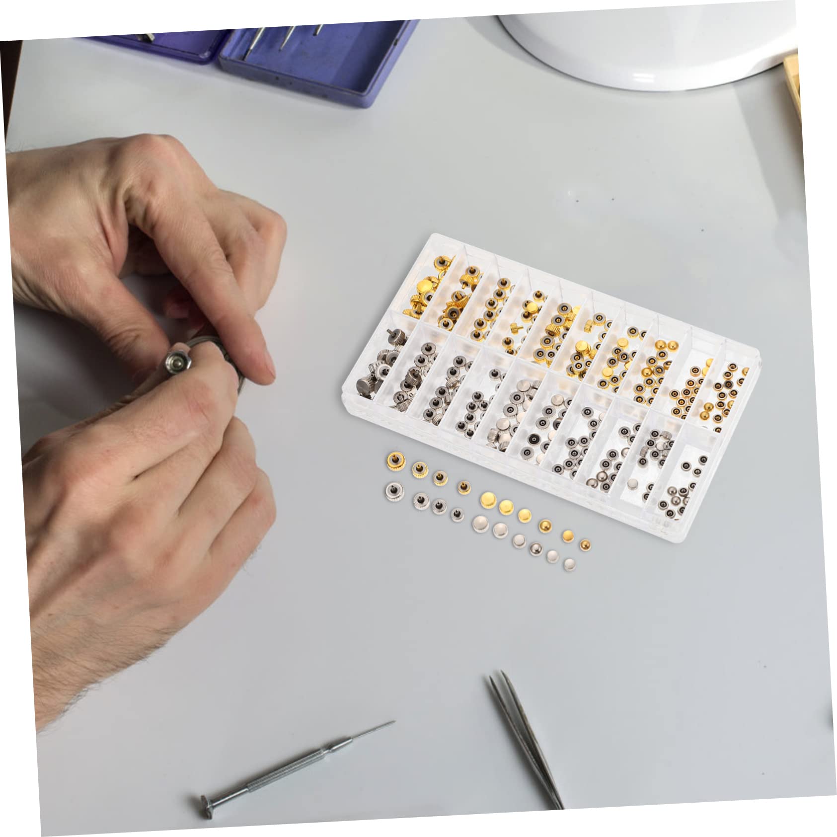 VANZACK Kit de Piezas para Relojes Juego Profesional de Piezas Reemplazables para Reparación de Relojes en Casa o Taller