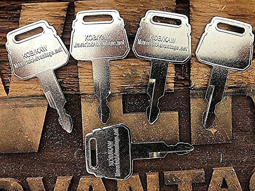 Maverick Advantage Keys for Kobelco-Kawasaki Excavator Heavy Equipment Fits Many