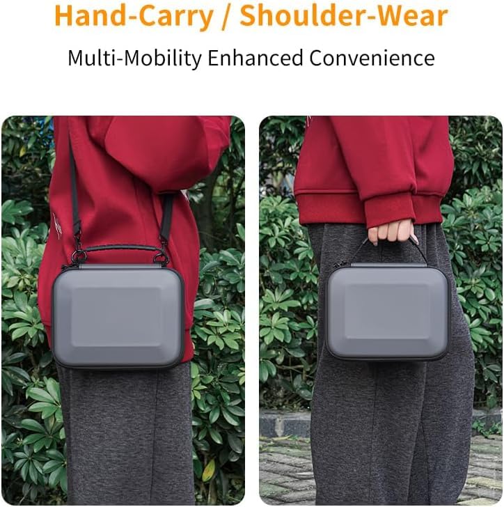 Image of M.G.R.J Carrying Case for DJI OSMO Mobile 7 /8 /7P Gimbal Stabilizer, Travel Portable Bag for DJI Osmo Mobile 8 | 7P | 7 | SE Accessories (Hard|EVA|Black) (DJI Gimbal Not Included)