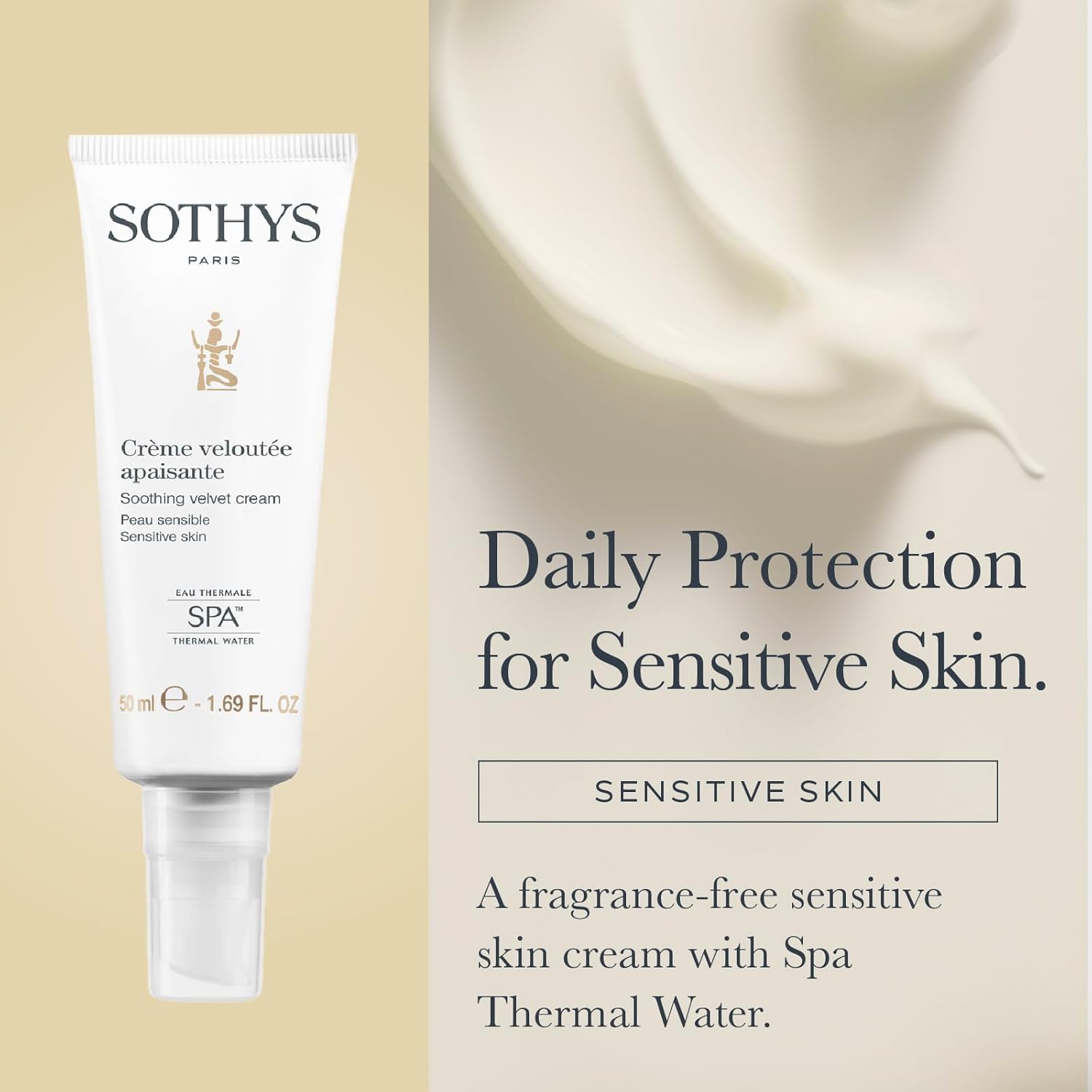 SOTHYS Soothing Velvet Cream | Gentle Hydrating Face Moisturizer for Sensitive Skin | Soothing Daily Skincare - Image 2