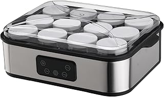 2200ML Yogurt Maker - Electric, Compact, Stainless Steel Machine with LED Display, Automatic Yogurt Maker Machine, for Making Fresh, Healthy Homemade Desserts