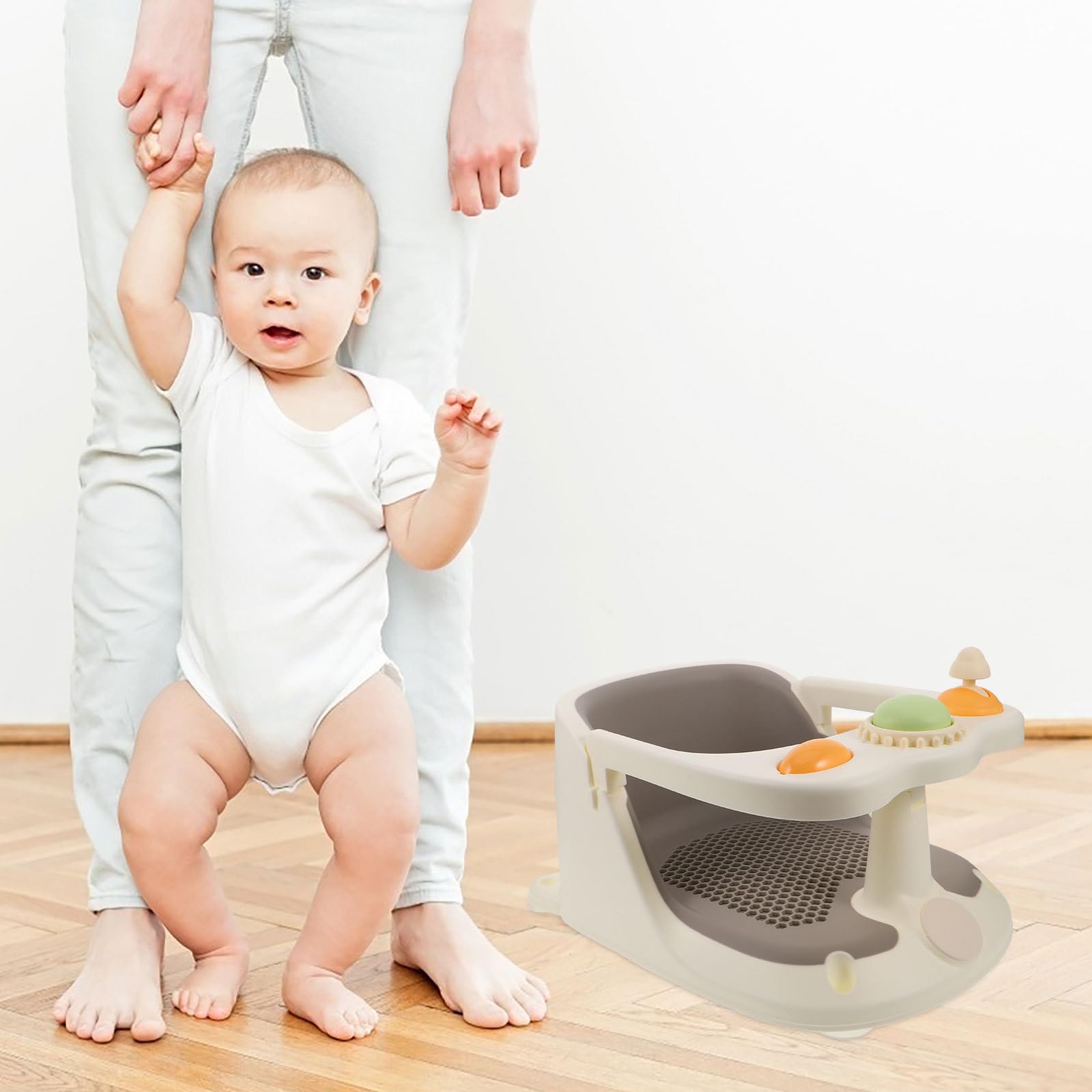 Silla de Baño para Bebés Antideslizante con Soporte Cómodo