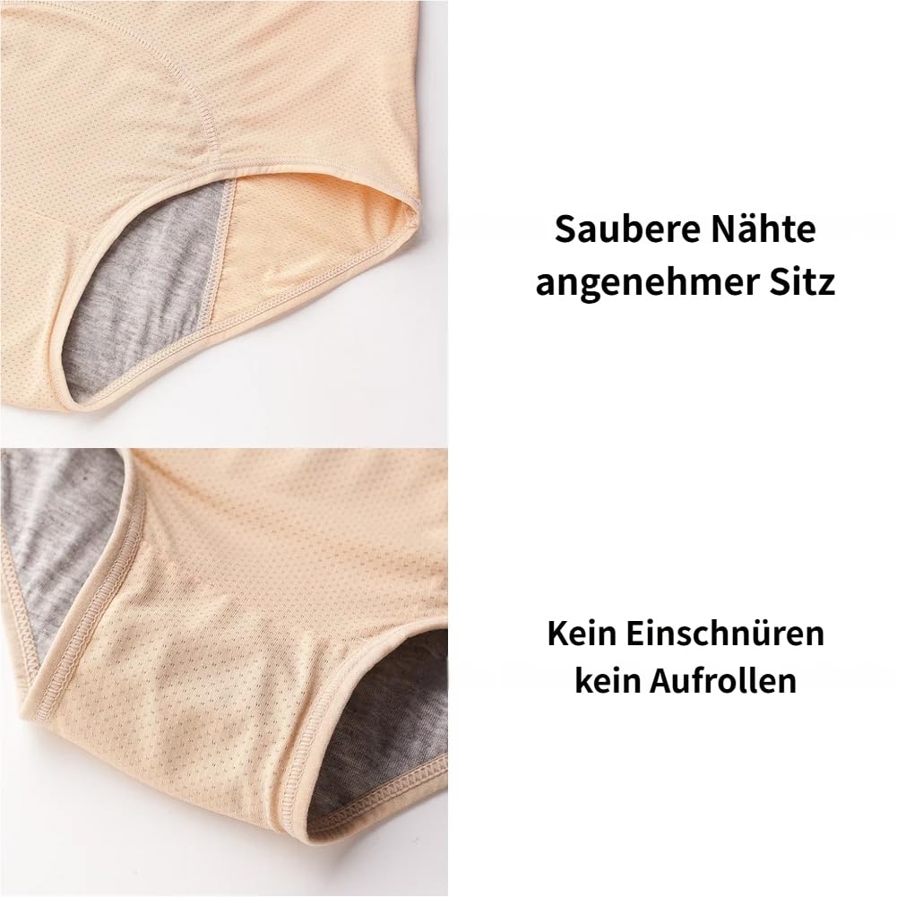 Drywear Slip Damen Inkontinenz, Drywear Auslaufsichere Unterwäsche Damen,Dry Wear Unterhose Inkontinenz, Unsichtbare Atmungsaktive Wiederverwendbare Unterwäsche - 3