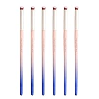 Vista 10 de 6pcs Ombre Nail Brush Nail Paint Pen para línea de encaje degradado Color Ombre cepillo para uñas de gel, pinceles de arte de uñas de madera