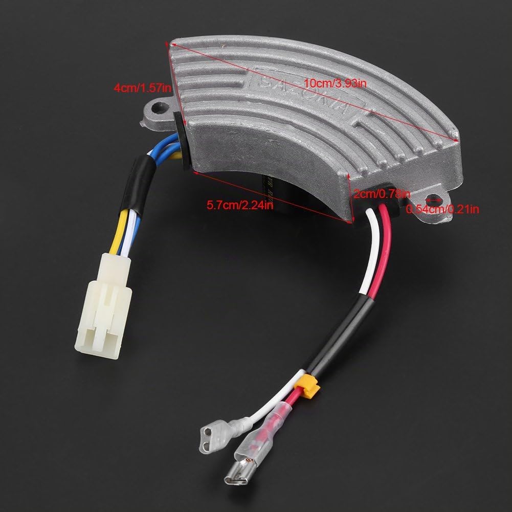 Akozon Regolatore di tensione AVR regolatore di tensione automatico a forma di AVR per generatore di benzina monofase 3.5KW-5KW