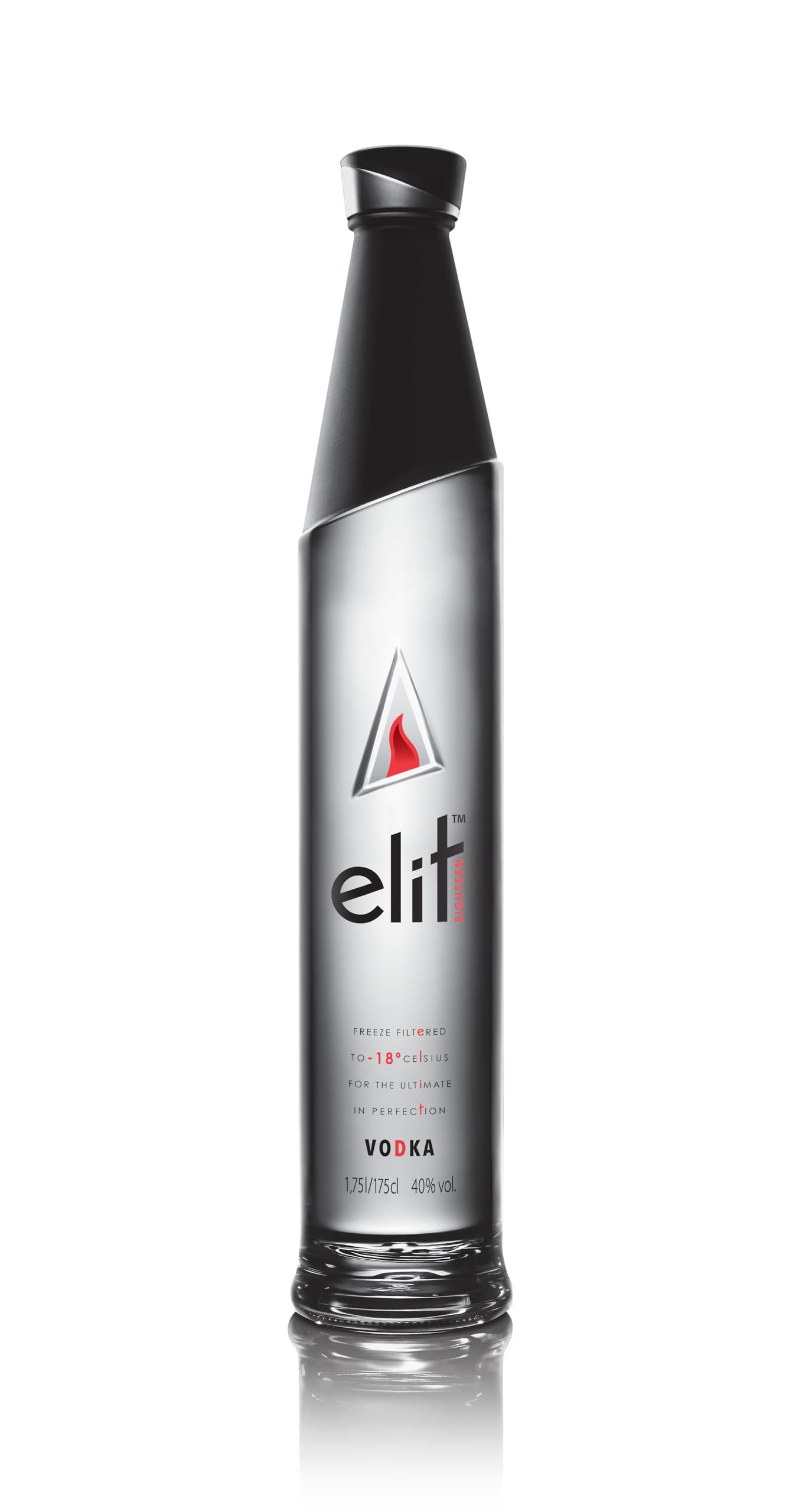 Vodka Elit 1.75L magnum. Ganadora de múltiples premios.Bebida ultrasuave. Regalo de vodka perfecto para hombres y mujeres. Filtrado congelado, licor premium. 40% de alcohol. 1.75l. Edición Noche