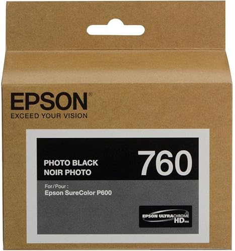 Miniatura 2 de Adorama Cartucho de tinta de repuesto compatible para Epson T760 P600, negro HD (foto/mate/luz/luz), cian HD, magenta HD (luz vívida/vívida),