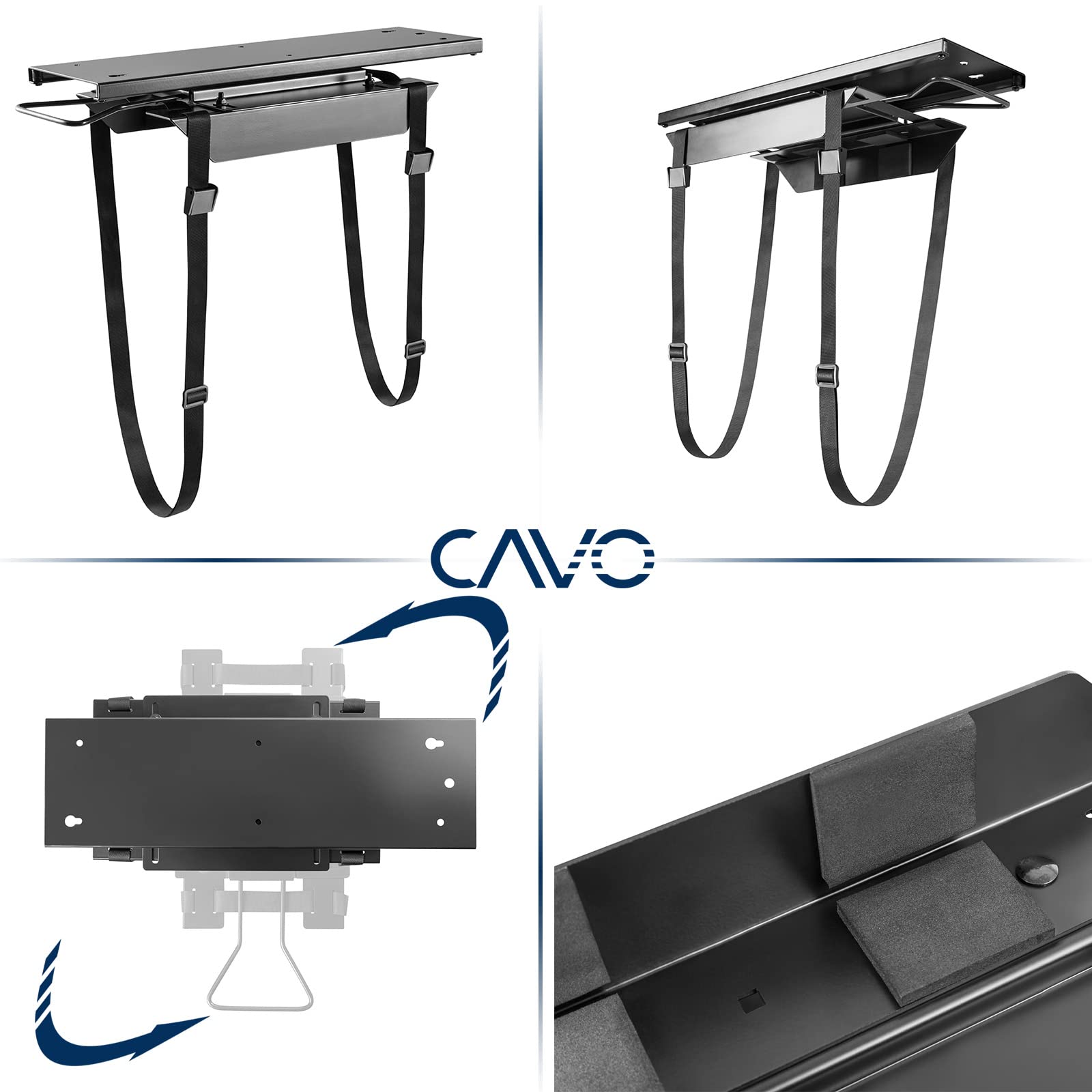 CAVO Desktop PC-Halterung CH-B-360-S schwarz bis 10 Kg