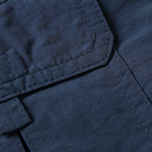 Kids Boy's Youth Hiking Casual Quick Dry Shorts Lightweight Elastic Waist Outdoor Hiking Travel Blue Tag 180Cm-Us 13-14 Years #TOP5