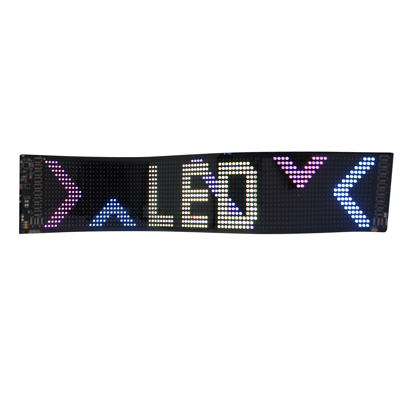 Pantalla LED flexible, tablero de exhibición LED, cartel publicitario personalizable con control de aplicaciones, tablero flexible portátil con pantalla RGB para escaparates, bares y eventos