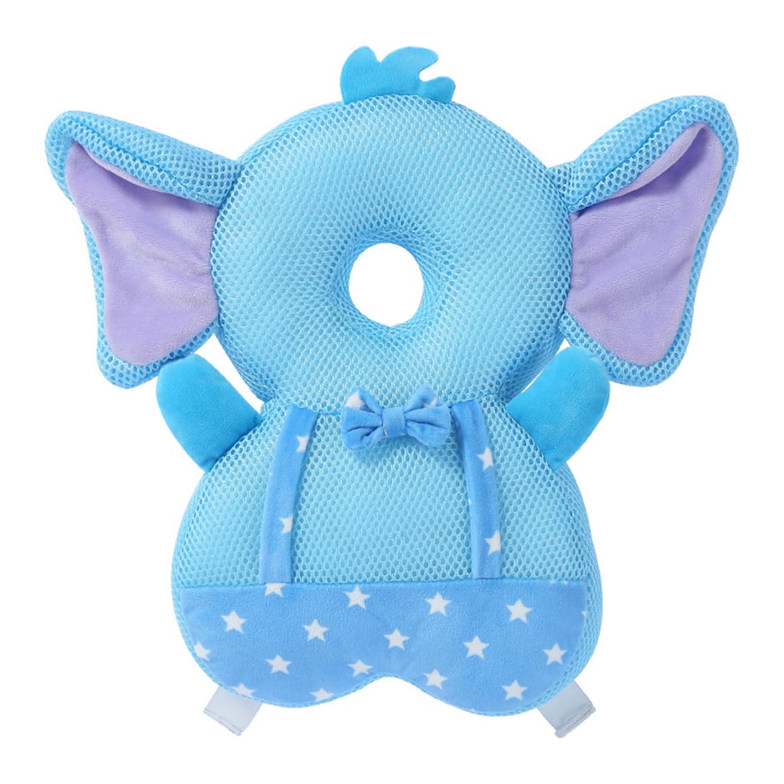 Baby Head Protector Backpack for Walking, Adjustable Toddler Baby Cushion Pads for Head & Back Protection Safety Pads, Fit for 6-24 Months Toddler Baby Walking (Elephant B)