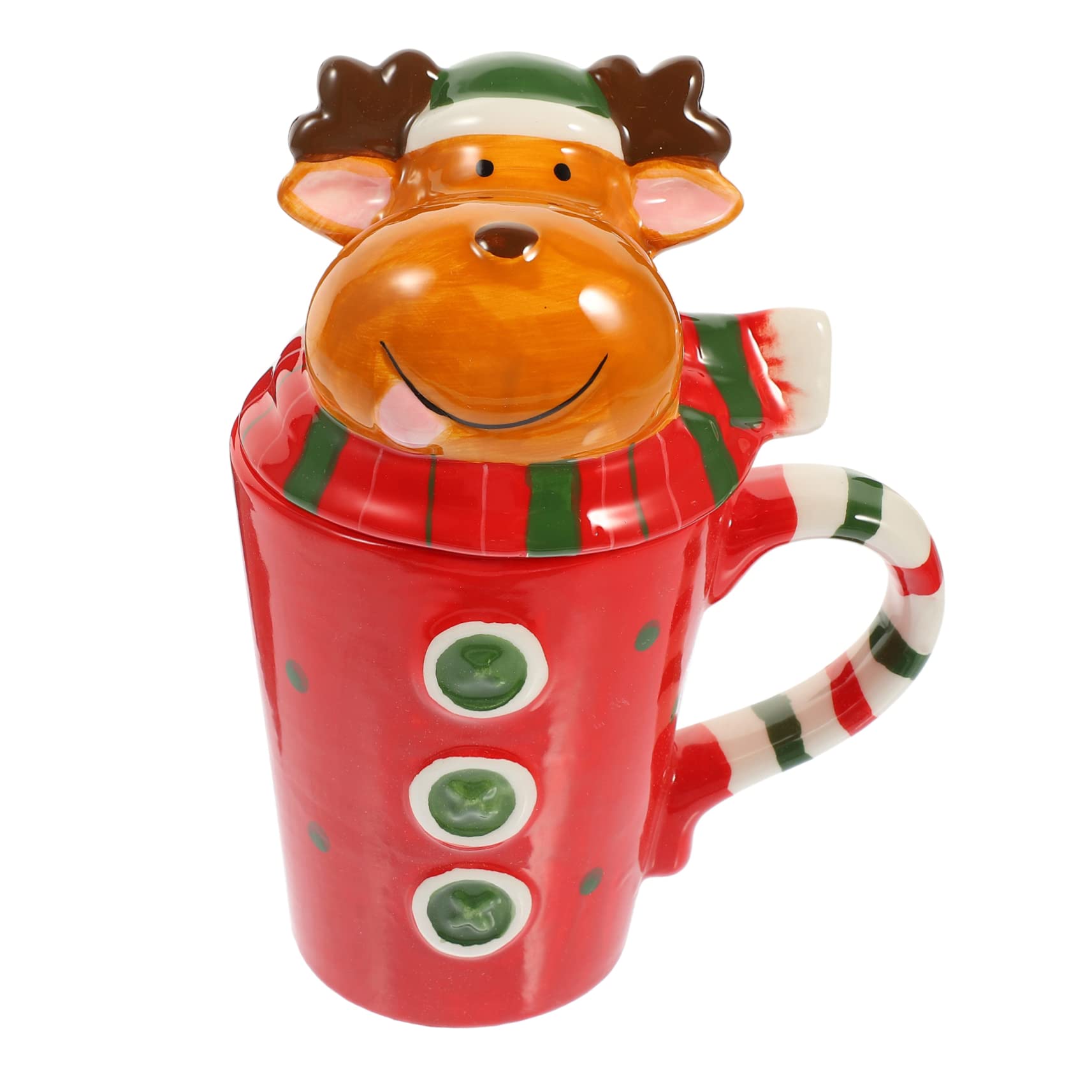 Alipis 3 Pièces Tasse en céramique de Noël tasse de chocolat chaud d'eau de fête s à café mug mignon mug cafe s de noël nouveauté d'eau à café multifonction