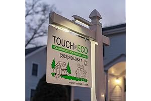 Solar Dual Sided LED Post Light For Real Estate Signs, Business, Yard Sign Lighting