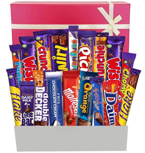 Buy Chocolate Hamper Box Gift Hamper With 18 Chocolate Bars Perfect