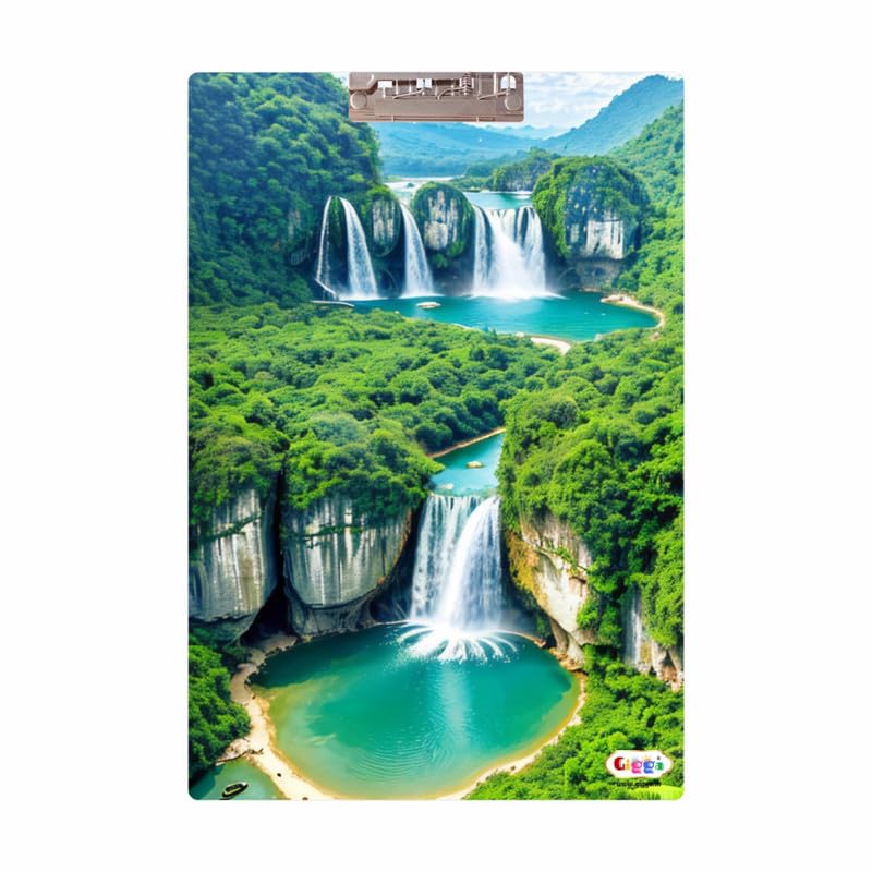 GIGGA Printed Exam Board|Writing Pad|Examination Board Pad for Kids,Girls,Boys,Students|Nature Beauty - Waterfalls (B0CSFNCK53) Amazon Price History, Amazon Price Tracker