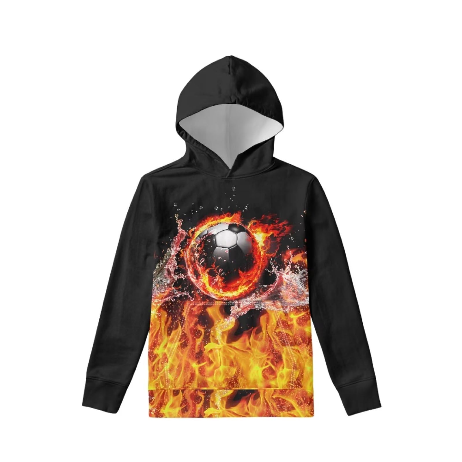 Coloranimal Girls Boys Sports Casual Long Sleeve Sweatshirts Hoodies with Front Pocket Sweater Tops Age 6-16year