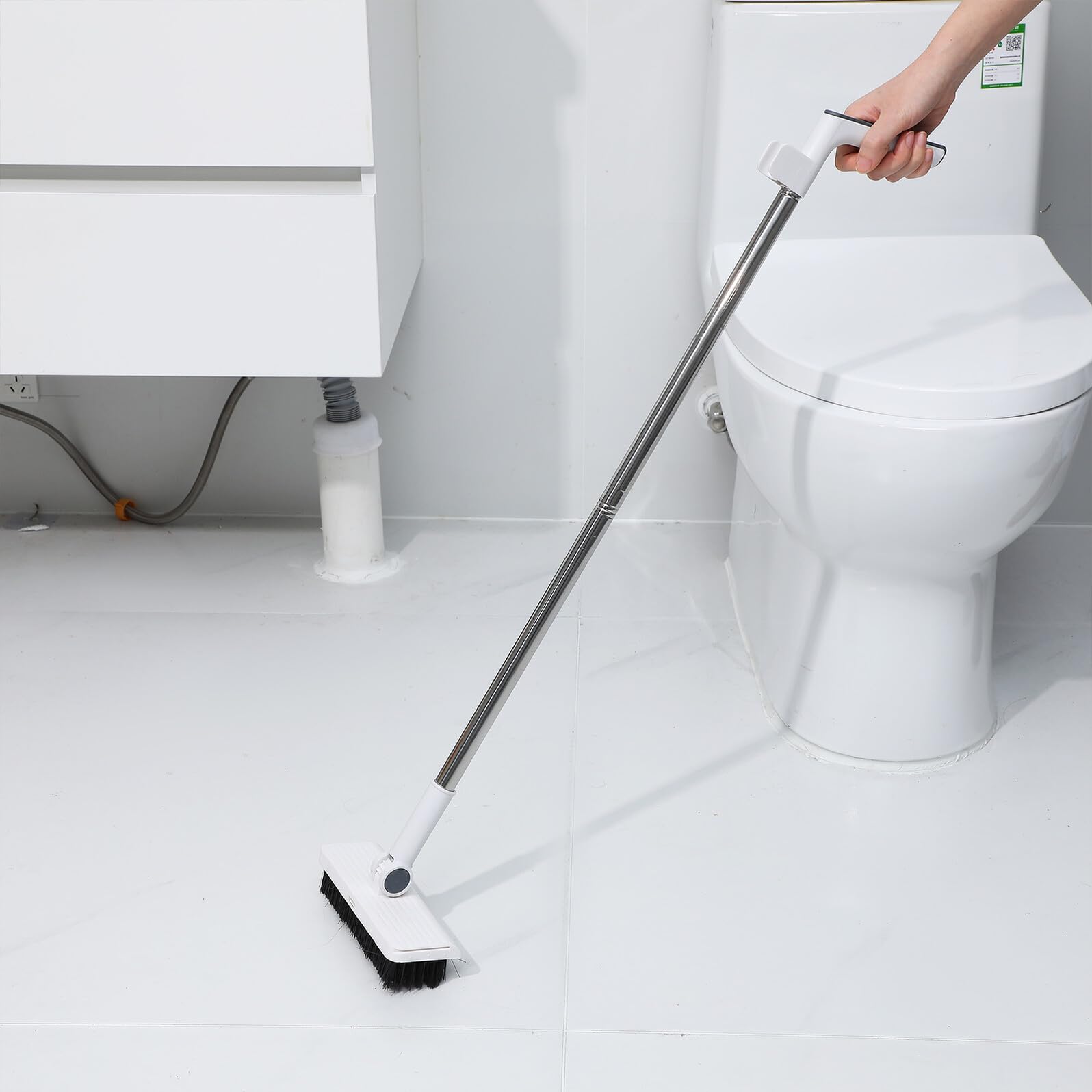 Besen Set mit Faltbarem Kehrblech und Besenkopf Robustes Indoor und Outdoor Reinigungsset Platzsparend und Vielseitig für Haushalt und Garten