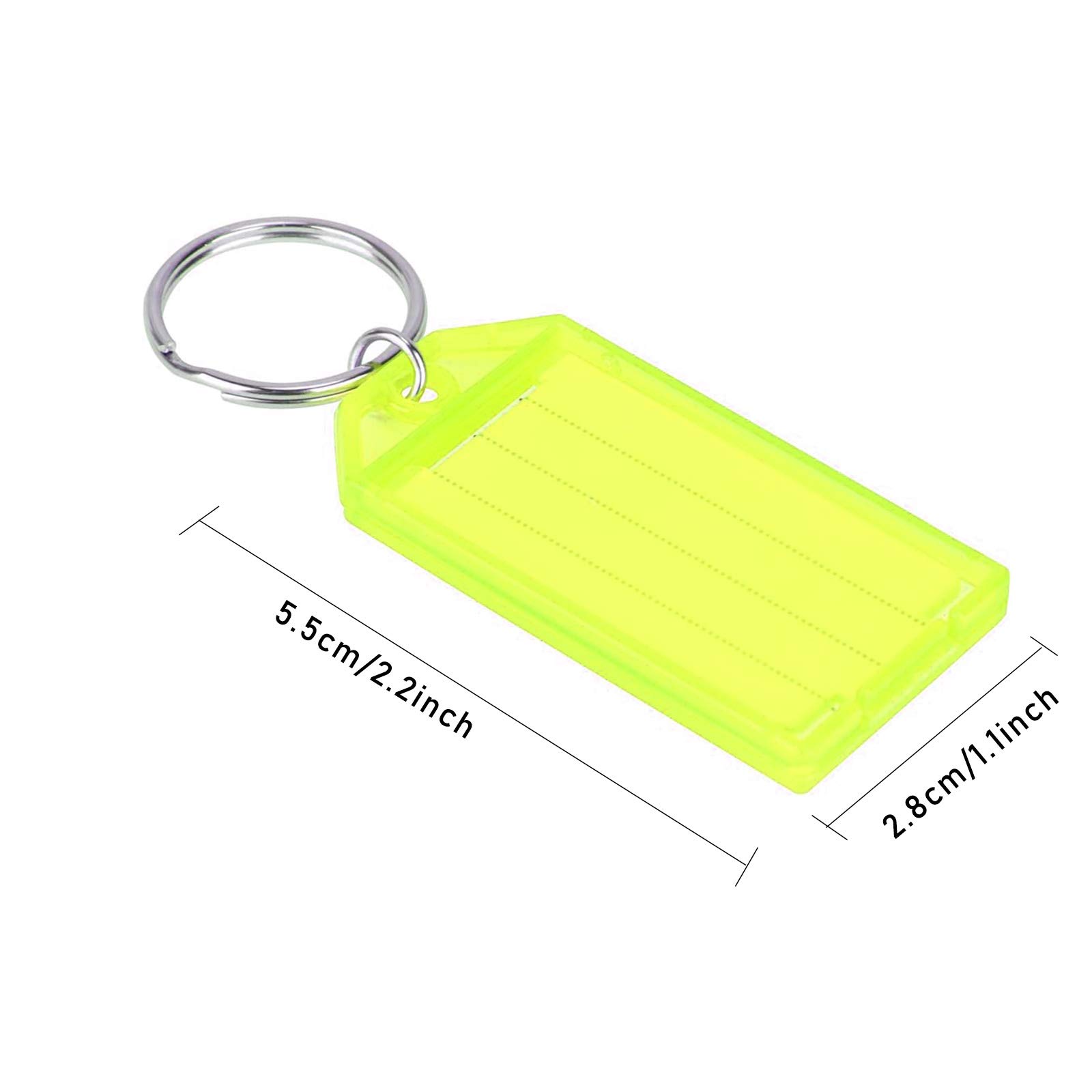 30 PCS Key Tags, Key Fobs Labels Key Rings Name Tags Key Label Tags