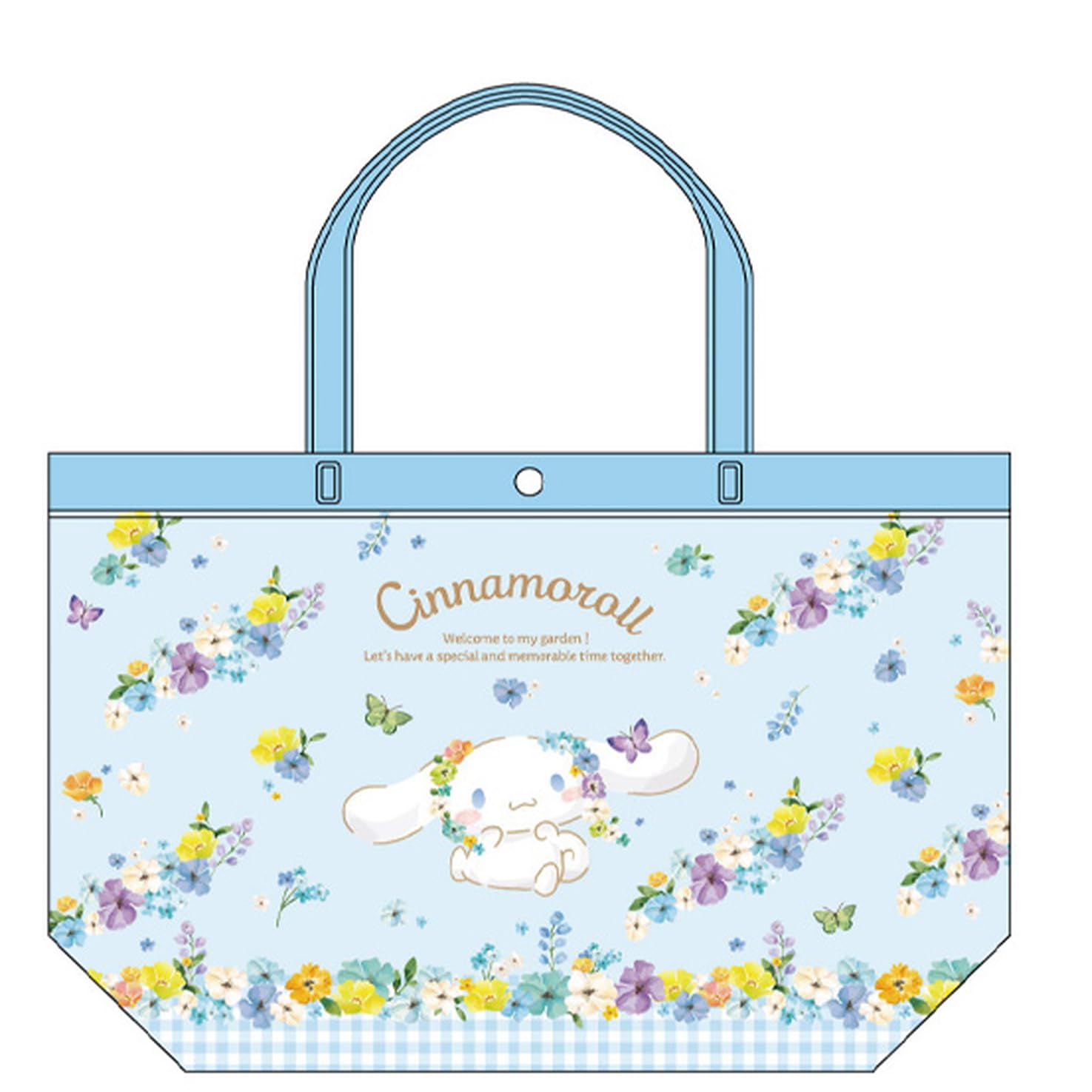 Sanrio Cinnamoroll Vinyl Tote Bag PVC Clear 10.6x16.5in K&Company Japan