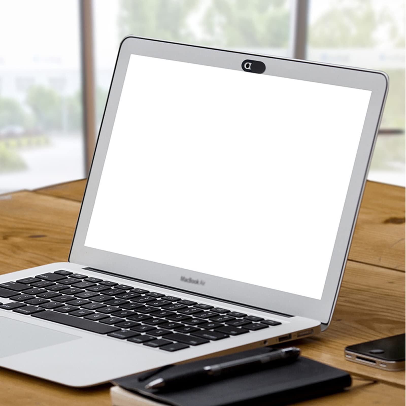 Copri Webcam Sottili per Laptop, PC, Tablet, Smartphone - Nero e Bianco - 8 Pezzi