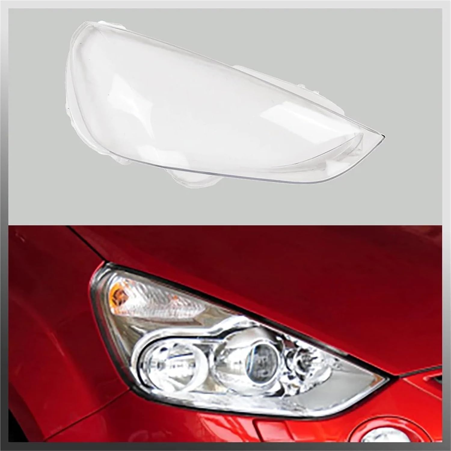 Car Headlight Shell Transparent Lampshade Headlamp Cover Lens Plexiglass Compatible for Ford S-MAX 2006 2007 2008 2009 2010 2011 2012(1PCS Right Side)