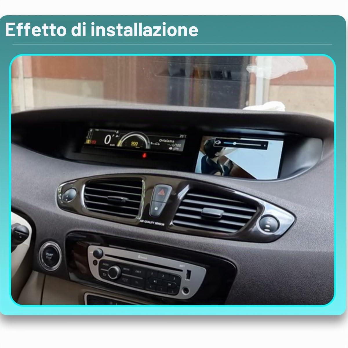 Autoradio da 7" per Renault Scenic 3, Renault Grand Scénic III 2009-2016, con guida a sinistra e destra, Android 15 Carplay, navigatore, radio, lettore video multimediale, touch screen, Bluetooth, GPS